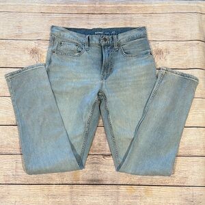 Old Navy Men's Classic Blue Straight Jeans 30x32 Slim Built-in Flex